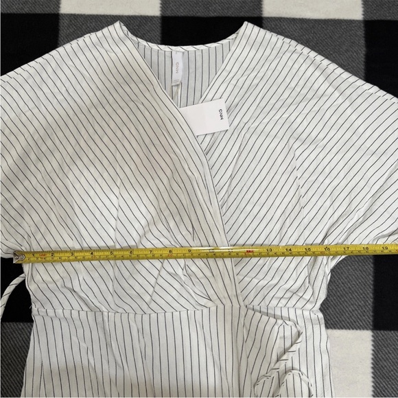 Mango Stripe Maxi Wrap Dress Size 8 - Picture 5 of 14